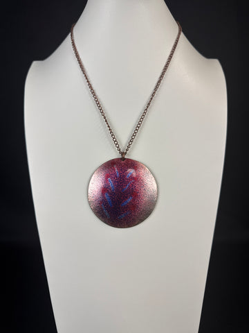 MCM Norwegian Copper & Enamel Pendant