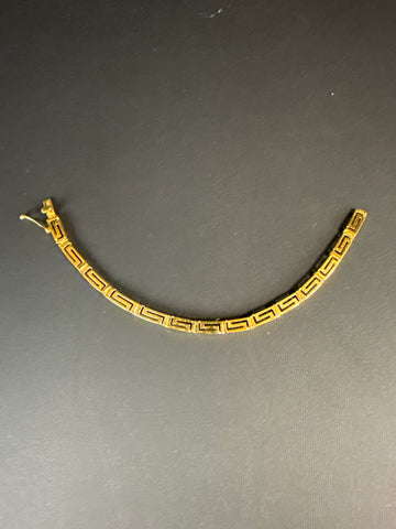 Greek Running Key Broken Bracelet