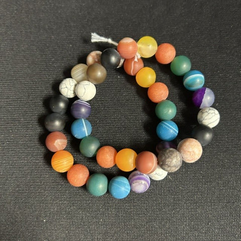 Colorful Gemstone Bead Braclets