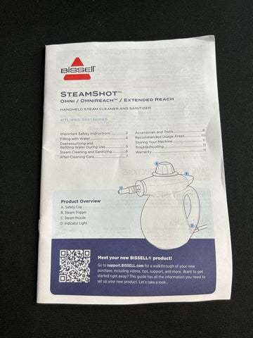NIB Bissell Steam Shot Omni 4171 & Accessory Kit