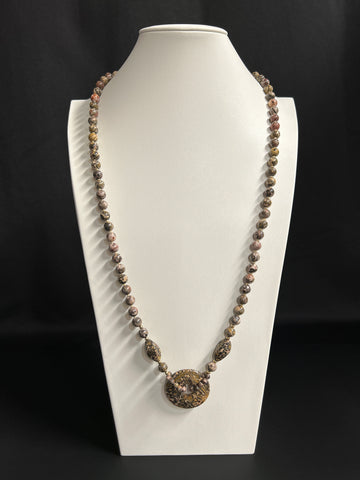 Leopard Skin Jasper Necklace