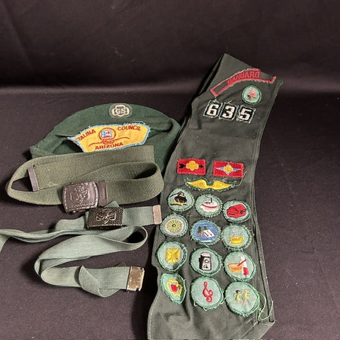VTG Girl Scout Sash with Catalina Council AZ label