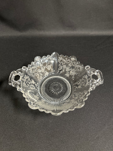Cambridge Glass Chantilly Two Handled Bowl 6
