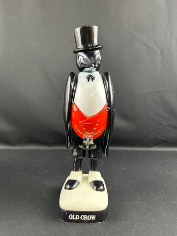 Vintage Old Crow Bourbon Plastic Bar Display Statue
