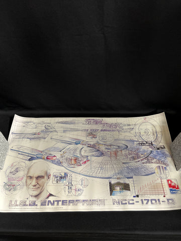 Two VTG Posters: Star Trek - U.S.S. Enterprise -C. Bruce Moser