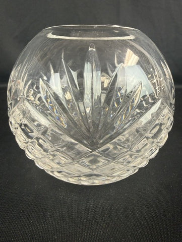 Cut crystal rose bowl