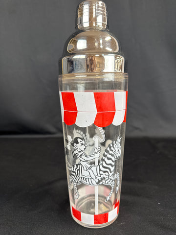 VTG Hazel Atlas Carousel Cocktail Shaker