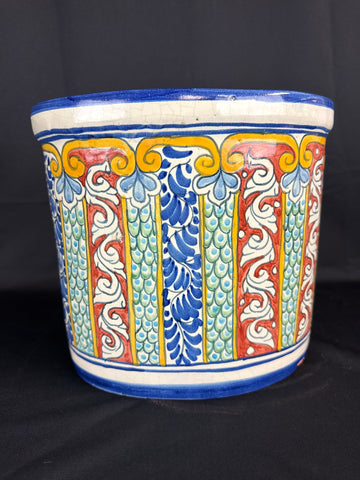 Talavera Ceramic Canister/Waste Basket