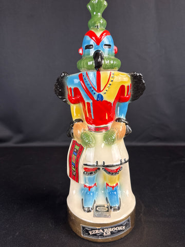 VTG 1973 Ezra Brooks Hopi Kachina Hummingbird Decanter