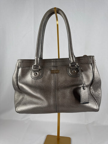 Cole Haan Handbag Silvery Grey Leather