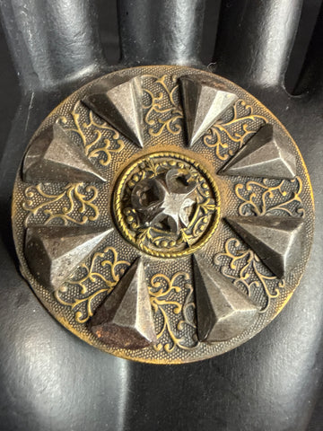 VTG Victorian Heavy Brass Button