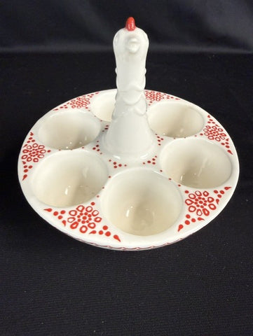 Anthropologie Ceramic Egg Holder.