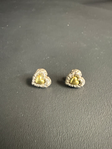 Vtg. Brighton Heart Marci Earrings