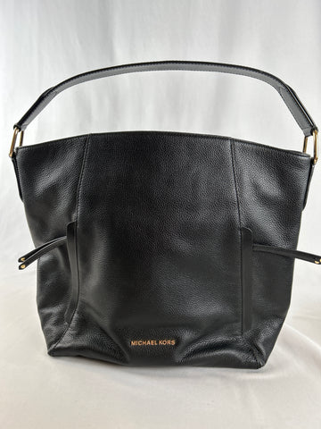 Michael Kors Evie Large Hobo Black Pebbled Shoulder bag