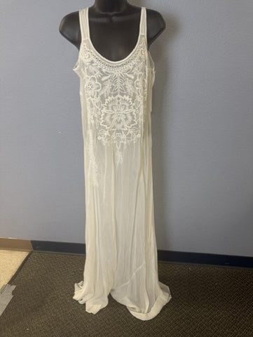 Johnny Was Rayon w/Cotton Liner Summer Maxi Dress S/M