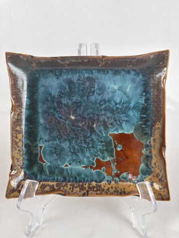 Hong Rubinstein Crystaline Glaze Trinket Tray