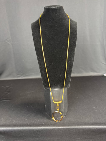 Napier Faux Tortoise Shell Pendant