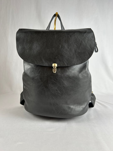Joy Susan Black Vegan Leather Mini Backpack