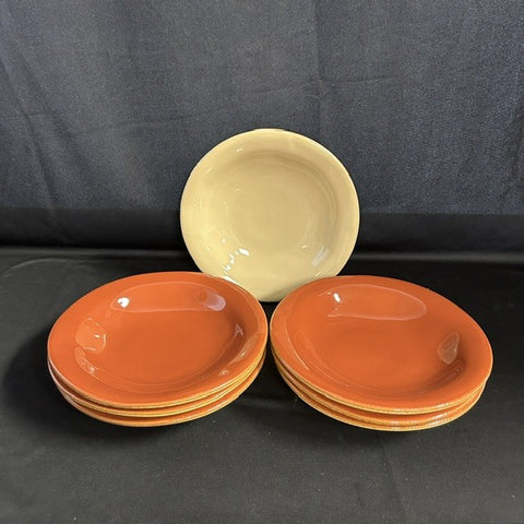 7 pasta bowls by Vietri of Italy