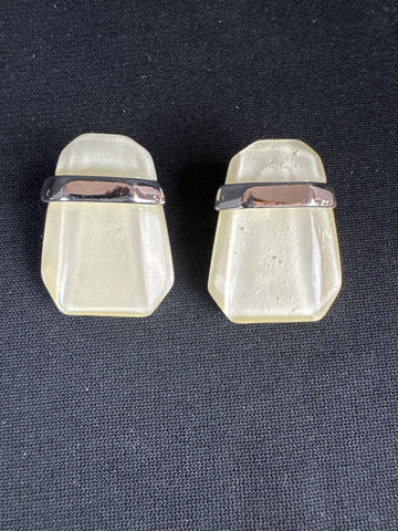 VTG Trifari-Kunio Matsumoto Iridescent Earrings