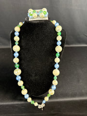MCM Deauville Spattered Necklace & Earrings