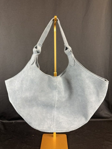 Lt blue suede purse