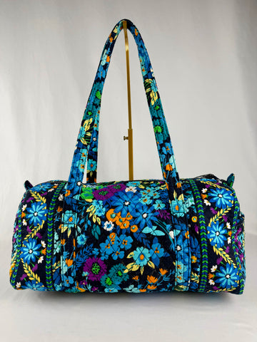 Vera Bradley Large Duffel Overnight Bag in Cotton wildflower design