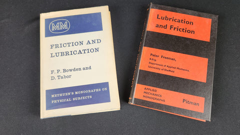 Lubrication and Friction by Peter Freeman 1962 and Friction and Lubrication by Bowden & Tabor 1967