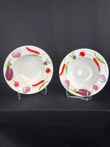 Two Matceramica pasta bowls