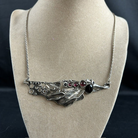 Amir Poran Bohemian Sterling Silver Necklace