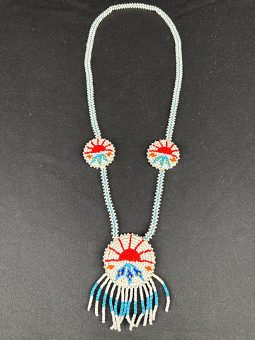 Apache Sun Shield Beaded Necklace