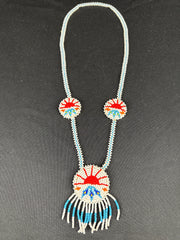 Apache Sun Shield Beaded Necklace