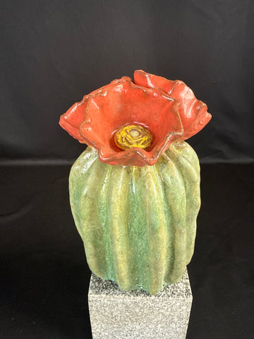Handmade Ceramic Cactus Sculpture