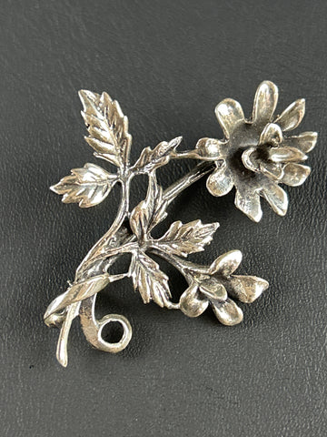 VTG Jewelart Sterling Botanical Pin