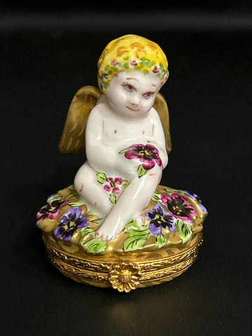 Limoge Artoria Peint Main Cherub
