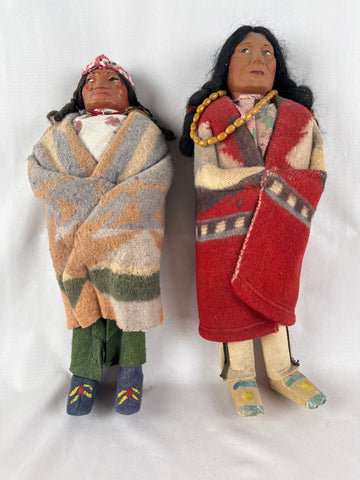 VTG Skookum Bull Good Native American Dolls