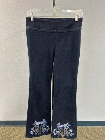 Johnny Was Slit Pull-on Kick Flare Jeans (NEW)