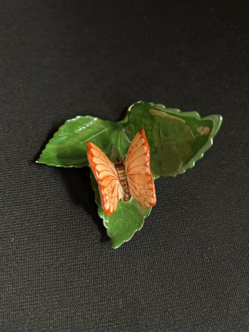 Herend Porcelain Orange Butterfly Place Holders