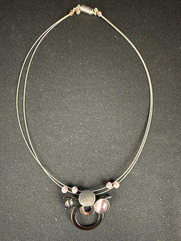 Christophe Poly Signed Sculpture Necklace