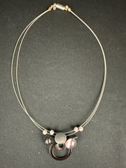 Christophe Poly Signed Sculpture Necklace