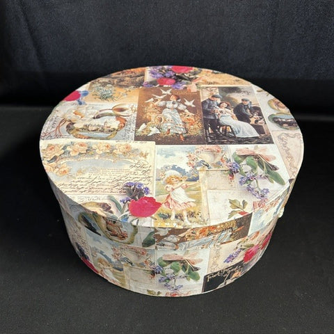 VTG Tri-Coastal Victorian design hat box