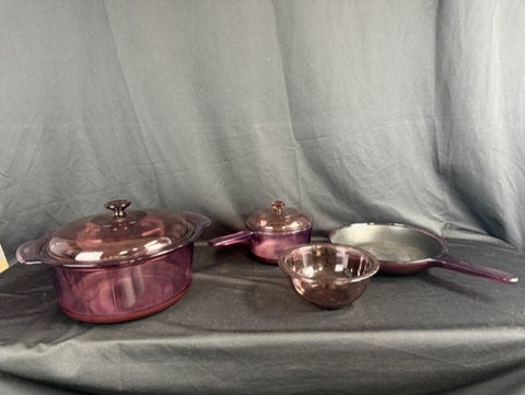 Visions by Corning cookware...cranberry color