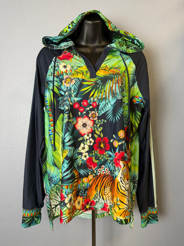 Johnny Was Hoodie Tigres design