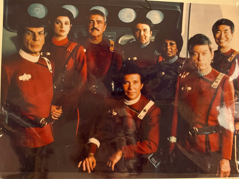 Color Photograph Original Cast Star Trek Signed James Doohan