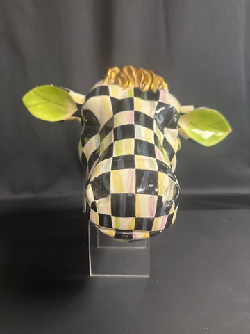 Mackenzie-Childs Courtly Check Cow