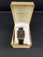 NIB London Fog Square Grove strap 35 mm watch