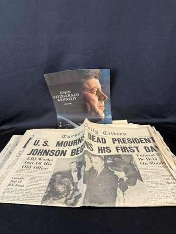 Historic Newpaper 1963-64  JFK Assassination  Tucson Daily Citizen