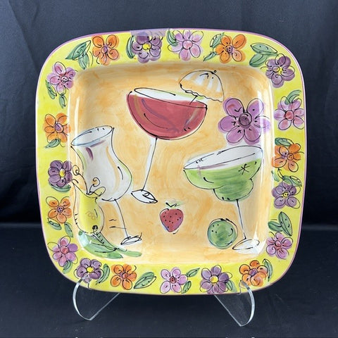 Julia Junkin Ceramic 16 x 16 Serving Platter