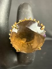 VTG Smoky Quartz 18K gold Smoky Quartz